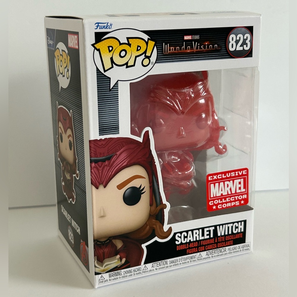 Funko Scarlet Witch #823 Red Glitter Marvel Collector Corps Exclusive - Picture 4 of 15